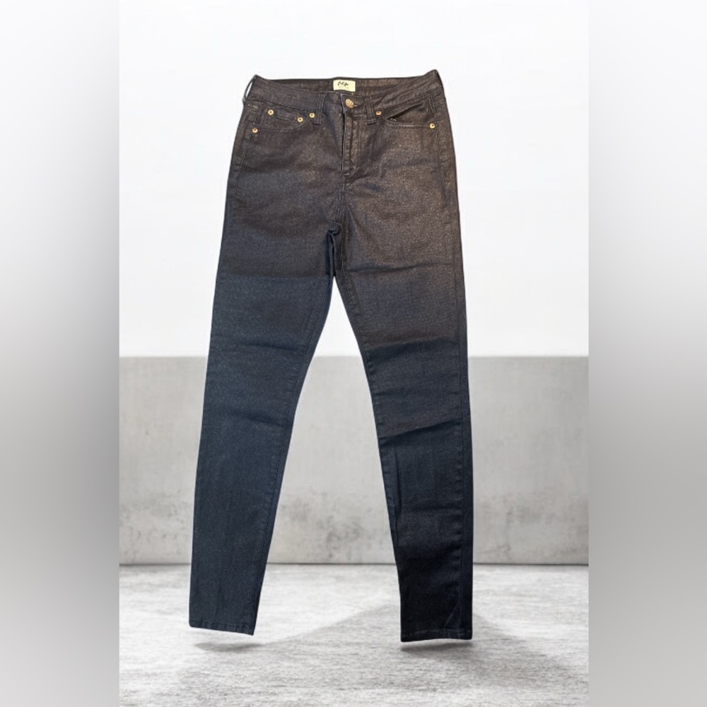Tokyo Darling Dark Blue Sparkly Denim Jeans, size 4 NWOT